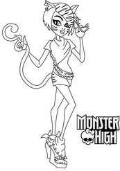 coloriage monster high toralei stripe